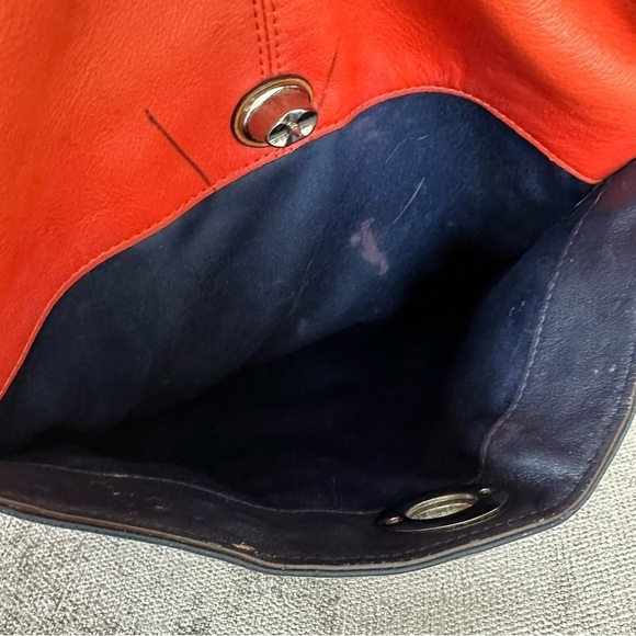 COACH Color Block Hobo Bag F24369 Vermillion Park Orange - Picture 8 of 16